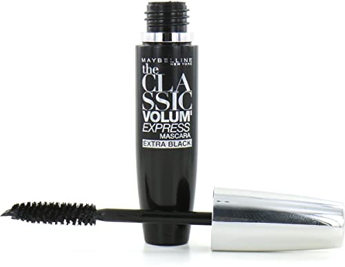 Maybelline New York The Classic Volume Express Mascara With Curved Brush - 10Ml |Extra Black