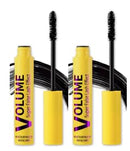 NoraGlaze 2 Pcs Bubble Mascara Set – Waterproof & Smudge-Proof Mascara – Volumizing, Clump-Proof & Lengthening Builds Natural, Defined Lashes Telescopic Brush for Volume Curl for Daily Use