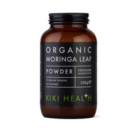 KIKI HEALTH KIKI Health Premium Organic Moringa Leaf Powder - Certified Superfood with Essential Vitamins & Sustainably Sourced for Healthy Living - Conveniently Blends into Smoothies & Dishes - 100g