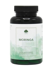 Moringa Capsules | 500mg Moringa Leaf per Capsule | 120 Vegan Capsules | Botanical Supplement | G&G Vitamins