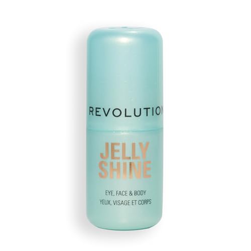 Revolution Beauty London Revolution Jelly Shine Eye, Face & Body Highlight Stick, Jelly Formula with Pearlescent Shimmer Effect, Vegan & Cruelty-Free, Mermaid Green