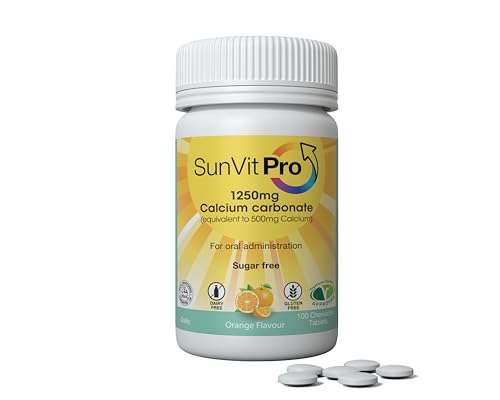 Calcium Only 500mg 100 Sugar Free, Daily Orange Chewable Tablets