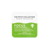 The Patch Collection® - Ultimate Focus & Clarity Patch for Improved Brain Function, Sharpness, Memory | Ginkgo Biloba, Green Tea, B-Vitamins, Magnesium | 8 Hour Focus | Vegan & Latex Free (Pack of 1)