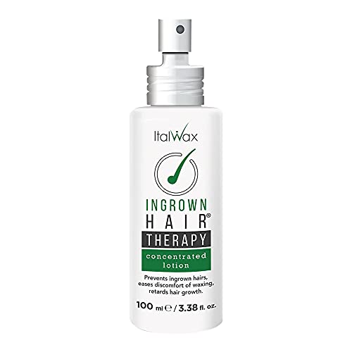 Italwax Ingrown Hairs Therapy Concentrated Lotion 100ml (3.38fl.oz) - Prevents and slows down ingrown hairs occurrence - Ideal for large surfaces