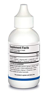 Biotics Research Amino Acid Quick Sorb Liquid Formula, Highly Absorbed, Glycine, L Alanine, L Arginine HCl, L Lysine HCl, L Proline, L Histidine HCl, L Serine, L Threonine, L Valine 2 Fluid Ounces
