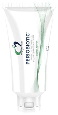 Designs for Health PerioBiotic Toothpaste - Dental Probiotic Tooth Paste with Xylitol to Help Maintain Oral Health, Fennel Oil for Fresh Breath - SLS-Free + No Fluoride, Fennel Flavor (4oz)