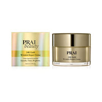 PRAI 24K Gold Wrinkle Repair Night Creme (50ml) - Ultimate Solution for Fine Lines, Dullness, Wrinkles, and Dark Spots - Anti Aging Formula Revitalize the Skin While You Sleep