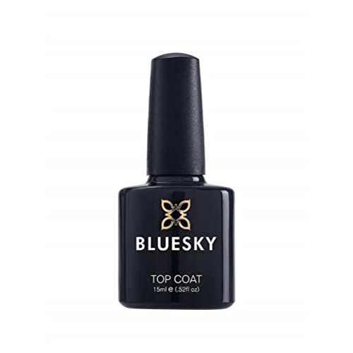 BLUESKY Bluesky Gel Nail Polish, Top Coat, 15 ml (Requires Curing Under UV/LED Lamp)