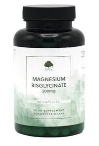 Magnesium Bisglycinate | 200mg Elemental Magnesium per 3 Capsule Dose | 90 Vegan Capsules | G&G Vitamins