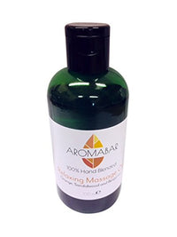 Aromabar Relaxing Massage Oil 100ml with Sweet Orange, Sandalwood & Bergamot in Grapeseed 100% Pure & Natural for Men or Women