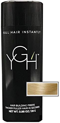 YGH Hair Building Fibers - Conceals Hair Loss in 15 Seconds - 100% Undetectable - 0.98 oz / 28g Bottle - Instantly Thicken Thinning Hair