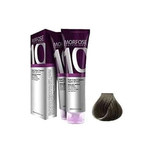 Morfose 10 Professional Hair Colour Cream 100 ml, No. 7.111 Extra Matte Natural Ash Auburn