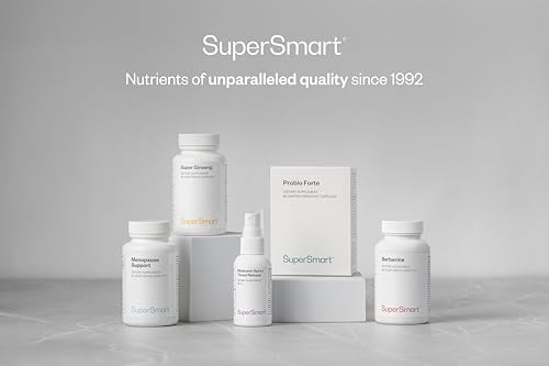 SUPERSMART Pterostilbene – pTeroPure® (Trans-Pterostilbene) – Supports Cognitive Function – Promotes Cardiovascular Health – Antioxidant – Vegan – Gluten-Free – SuperSmart