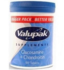 Valupak Glucosamine & Chondroitin Tablets 90/Pk