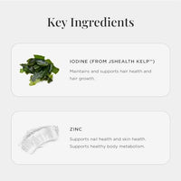 JSHealth Vitamins Hair and Energy Formula Hair Growth Vitamins | Hair Vitamins for Women and Men | Zinc, 60.0 Count