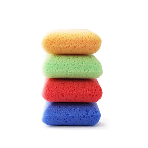MartiniSPA Massage Color MartiniSPA Coloured Massage Soft Square Sponges, Family Size, 37 g, Pack of 4