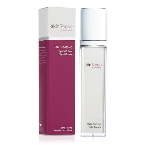 skinSense by Abi Cleeve SkinSense Highly Potent Night Cream 50ml, Night Cream for Face, Anti-Ageing Face Lotion for Women, Moisturiser for Brighter skin, Advanced Anti Wrinkle Cream