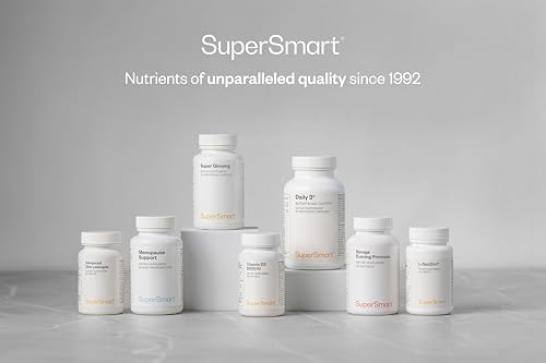 SUPERSMART Pterostilbene – pTeroPure® (Trans-Pterostilbene) – Supports Cognitive Function – Promotes Cardiovascular Health – Antioxidant – Vegan – Gluten-Free – SuperSmart
