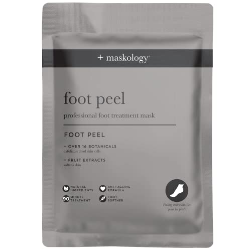 MASKOLOGY FOOT PEEL Professional Foot Treatment 40g | Exfoliating Foot Mask | 100% Plant Based | Hydrating | Foot Peel Mask with Botanical & Fruit Extracts |