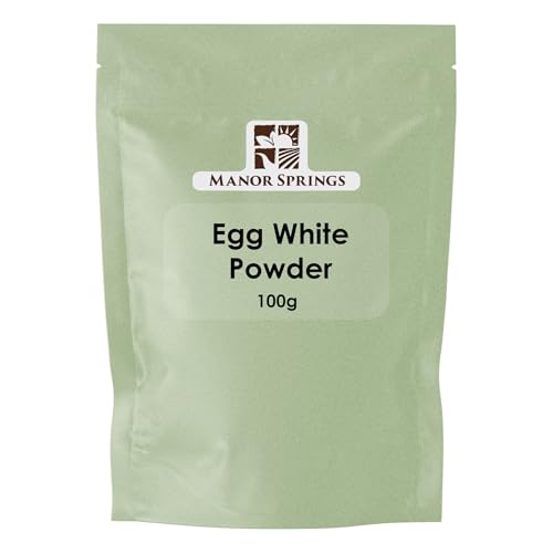 MANOR SPRINGS Egg White Powder 100g for Baking, Cooking, Use to Make Meringue, Royal Icing and Shakes, Protein Powder by Manor Springs