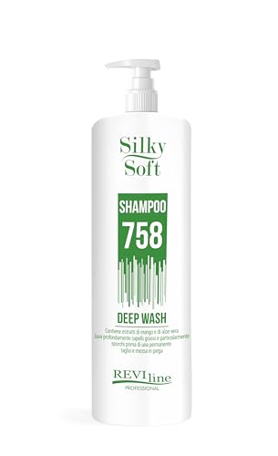 Reviline PARABEN FREE Shampoo Professional daily All hair types Salon size nourishing moisturising mango aloe vera healthy silky shiny hair DEEP WASH 1L 1000ML