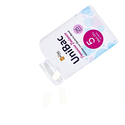 sc nutra Probiotics for Women | Vaginal Probiotics | Thrush, Cystitis, UTI & Bacterial Vaginosis | UniBac Feminine Balance Intimate Flora | Capsules – 50 Count