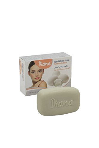 Diana Egg White Soap to lift oily skin 125g BY ELYSEESTAR - for arab, black, asian, somali skin types