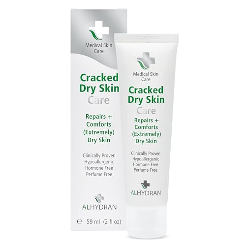 Alhydran ALHYDRAN Cracked Dry Skin Care Cream with Pure Aloe Vera Gel | Immediate Nourishment & Long-Lasting Hydration | Softens, Repairs, and Strengthens Skin | 59ml