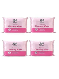 Boots - Boots Everyday Moisturising Cleansing Wipes | Moisturising Formula | 25 Plastic Free Wipes per Pack [4 PACK]