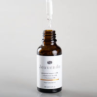 Jeuvenile Vitamin C Serum Hyaluronic Acid and Panthenol skin care, Brightens Skin, Reduces Blemishes, Anti-Aging Nourishing Formula, for All Skin Types, 30ml