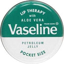 Vaseline Lip Therapy Petrolium Jelly 20gm 12/pk - Aloe Vera