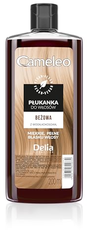 Cameleo – Hair Toner with Coconut Water – Beige – NO Yellow Shades, Tones – Semi-Permanent Hair Dye – For Blonde, Grey Hair – Colour & Care – Paraben-Free – 200ml