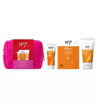 Boots No7 Radiance Trio Gift set + Free Merry Xmas 3D Key Rings - XMAS Gift Set, Chritmas Present, Birthday Gift
