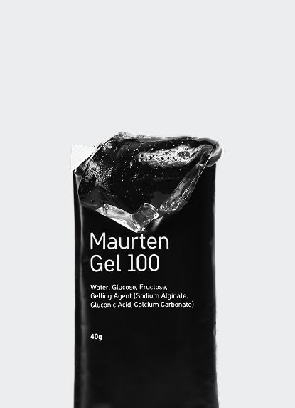 Maurten MAURTEN Gel 100 Mix Box - 6-Pack of 40g - 25g Carbohydrates per Serving - 4 x Gel100 and 2x Gel100 CAF100 (100mg caffein) - Stomach-Friendly Patented hydrogel Technology - Free of preservatives