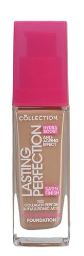 Collection Cosmetics Lasting Perfection Satin Foundation, Full Coverage, Hydra Boost, 10N Buttermilk Neutral 27ml