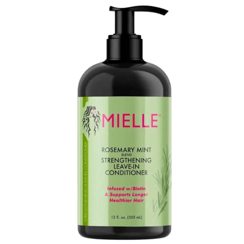Mielle Organics Mielle / Rosemary Mint Strengthening / Leave-In Conditioner / Scalp Oil / ( Pack of 1 ), 2 Piece Assortment, 414.0 millilitre