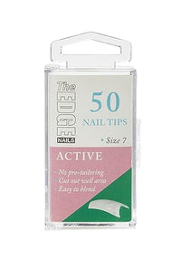 The Edge Nail THE EDGE Active Nail Tips Size 7 (50 pack) - Strong Nail Tips