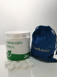 MORGIANA 100 Compressed Towels Disposable Compressed Cotton Coin Face Towel Expandable Face Hand Cloth for Camping Traveling Home & Outdoor Activities Skin-Friendly(wn)