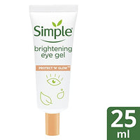 Simple Protect ‘n’ Glow Brightening Eye Gel cruelty-free and vegan for the protection and hydration of screen-stressed and tired eyes 25 ml