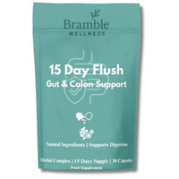 HB SPARK Bramble Wellness 15 Day Gut Cleanse & Digestive Support – Colon Cleanse Supplement with Psyllium Husk, Aloe Vera, Probiotics & Fibre – Bloating Relief – Vegan, Non-GMO – UK Made