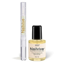 KERATIN RESEARCH NAILVIVE Nail Serum Powerful Magic-like Silk Proteins Proven Natural Formula Strengthening Hardening nails Instantly Prevents Splits Chips Peels Cracks on Your Nails