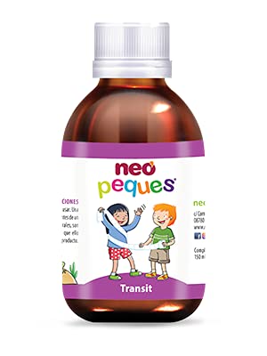 NEO PEQUES | Transit | Children's Syrup | Renews the Intestinal Mucosa and Promotes a Laxative Effect | Regulates Intestinal Transit | Based on Plant Extracts and Medicinal Fungi | 150 ml