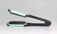 Tredoni 100% Natural Boar-Bristle Thermal Ceramic Straightening Hairbrush - Blow-Dry Clamp Hairbrush, Multicolor