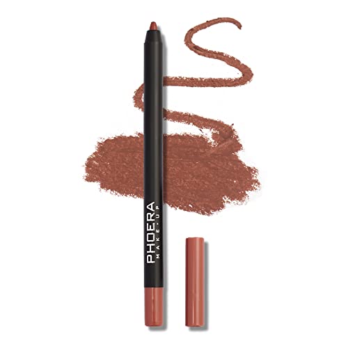 Phoera AQUAPURITY PHOERA Matte Super Smooth Pigmented Lip Liner Long-lasting Smudge proof Matte Lip Pencil Waterproof Makeup Contour Lipliner MATTE SUPER SMOOTH (003 Coconut)
