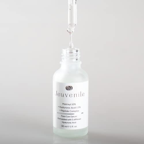 Jeuvenile Matrixyl Face Care Serum, Anti-Aging, Wrinkle Reduction, Moisturizing, Smoother Skin, for All Skin Types, 50ml