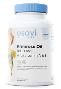 OSAVI Osavi Primrose Oil with Vitamin A & E, 1800mg - 90 softgels