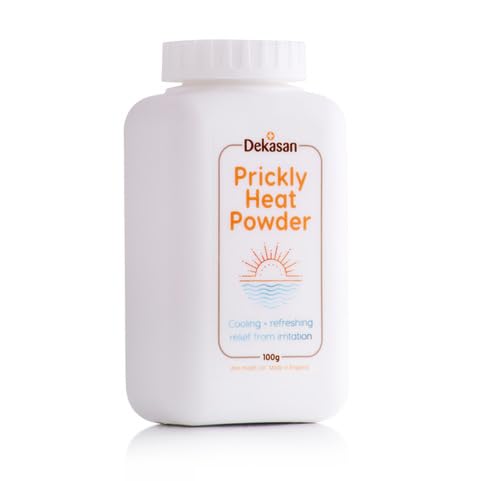 Dekasan Prickly Heat Body Powder for Relief from Prickly Heat, Milaria, Heat Rash | Proudly Made in The UK | Travel Size