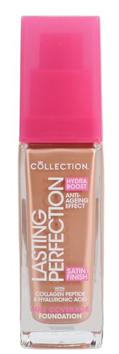Collection Cosmetics Lasting Perfection Satin Foundation, Full Coverage, Hydra Boost, 9C Vanilla Cool 27ml