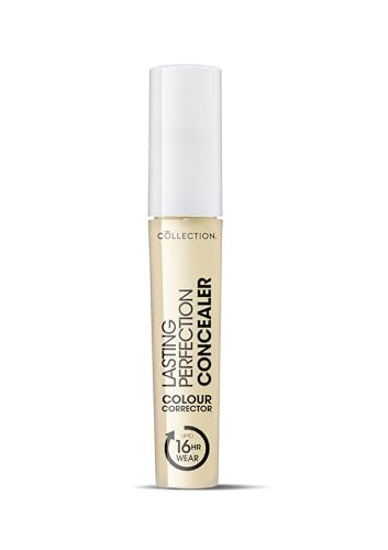 Collection Cosmetics Lasting Perfection Colour Correction Concealer, Reduces Dark Circles and Redness, Lemon