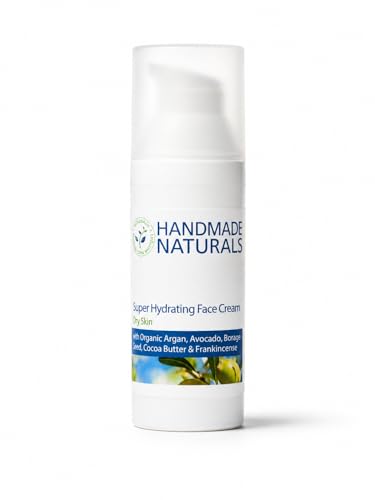 Handmade Naturals Super Hydrating Face Cream with Argan, Avocado and Frankincense, 50 ml (Pack of 1)